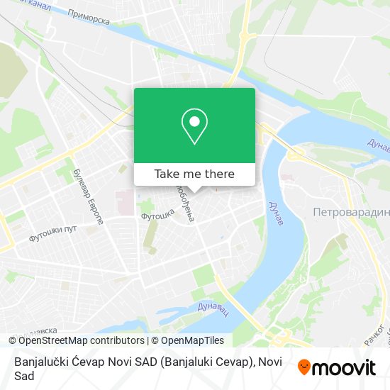 Banjalučki Ćevap Novi SAD (Banjaluki Cevap) map