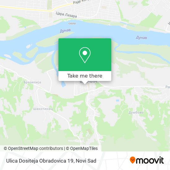 Ulica Dositeja Obradovica 19 map