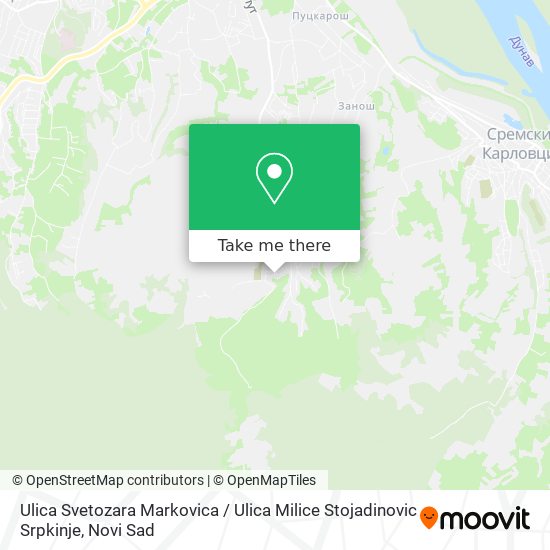 Ulica Svetozara Markovica / Ulica Milice Stojadinovic Srpkinje map