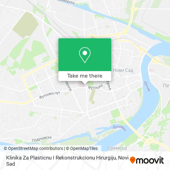 Klinika Za Plasticnu I Rekonstrukcionu Hirurgiju map