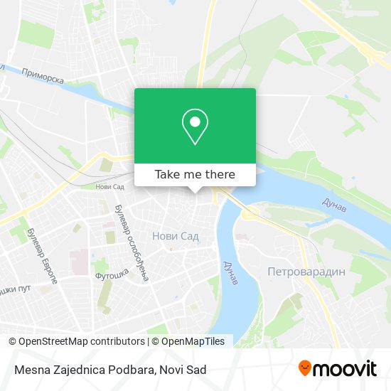 Mesna Zajednica Podbara map