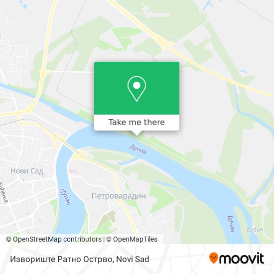 Извориште Ратно Острво map