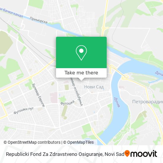 Republicki Fond Za Zdravstveno Osiguranje map