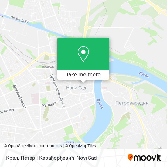 Краљ Петар I Карађорђевић map