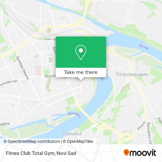 Fitnes Club Total Gym map