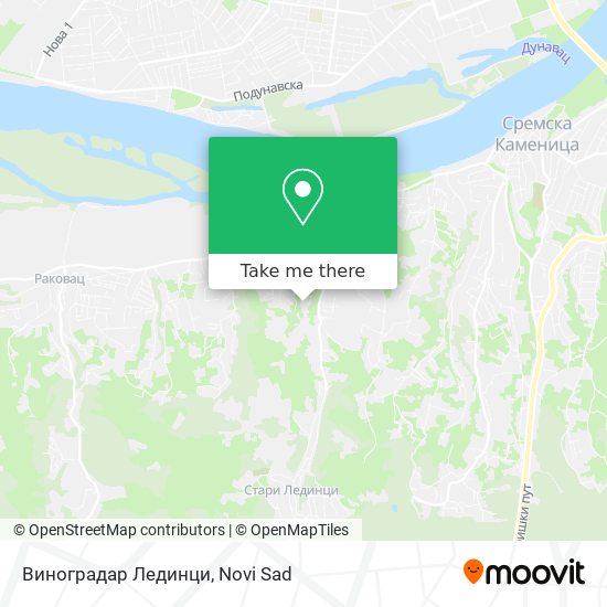 Виноградар Лединци map