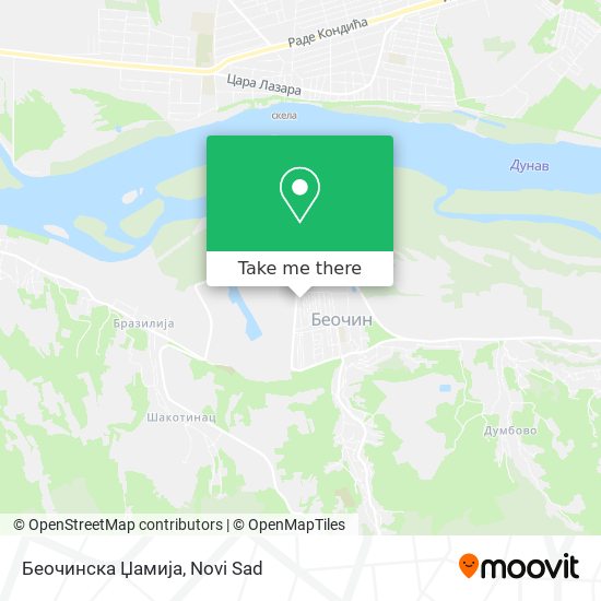 Беочинска Џамија map