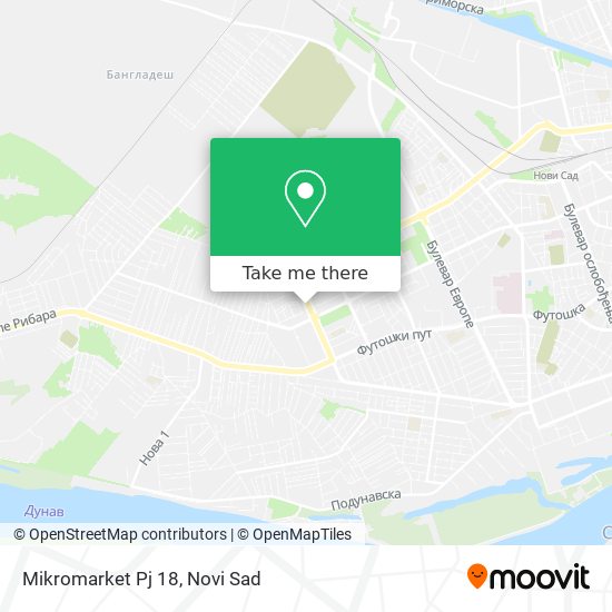 Mikromarket Pj 18 map