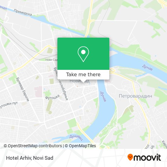 Hotel Arhiv map