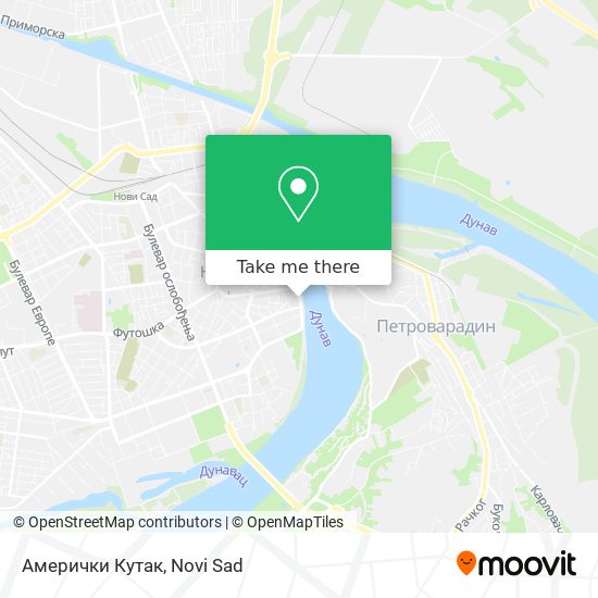 Амерички Кутак map