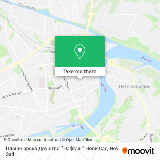 Планинарско Друштво ""Нафташ"" Нови Сад map