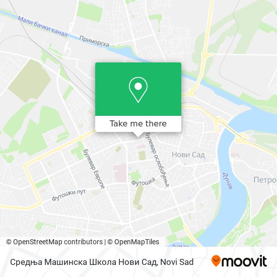 Средња Машинска Школа Нови Сад map