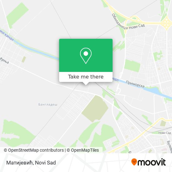 Матијевић map