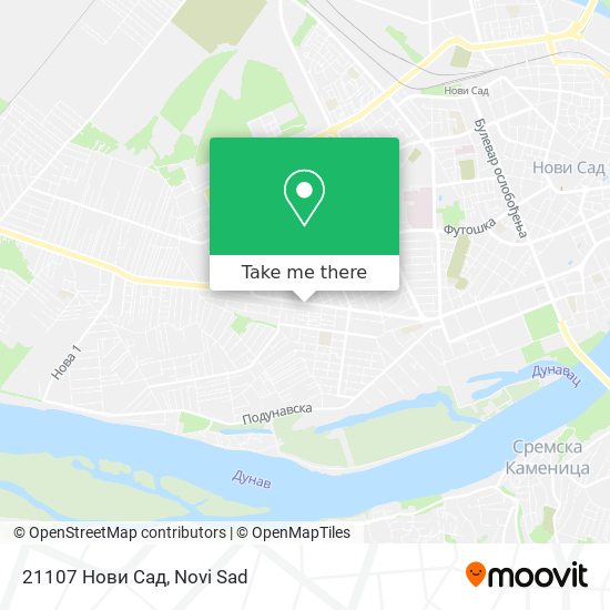21107 Нови Сад map