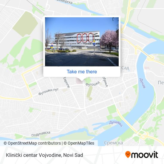 Klinički centar Vojvodine map