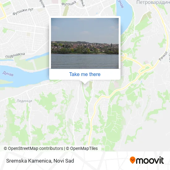Sremska Kamenica map