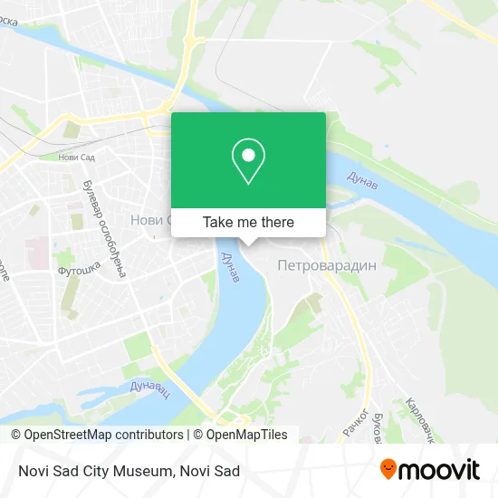 Novi Sad City Museum map