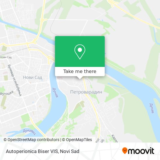 Autoperionica  Biser VIS map