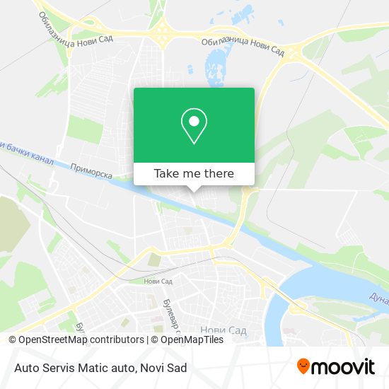 Auto Servis Matic auto map