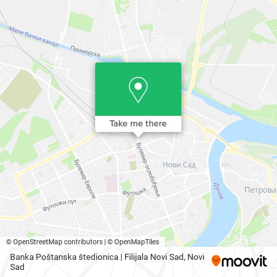 Banka Poštanska štedionica | Filijala Novi Sad map