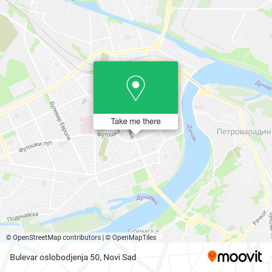 Bulevar oslobodjenja 50 map