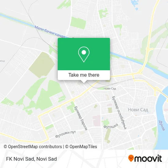 FK Novi Sad map