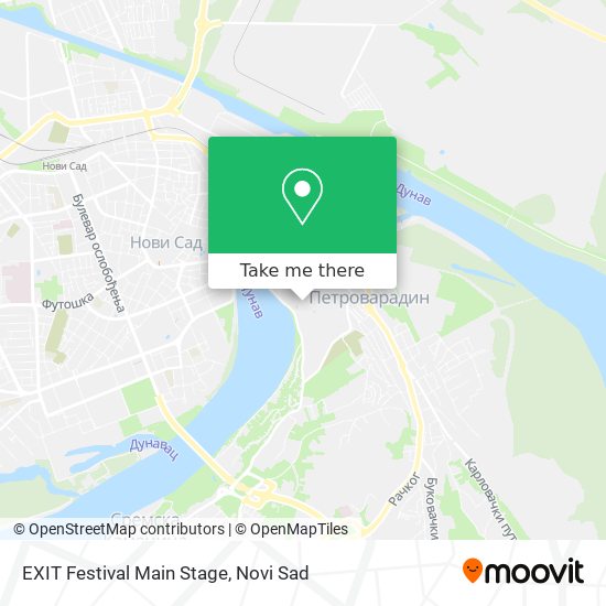 EXIT Festival Main Stage map