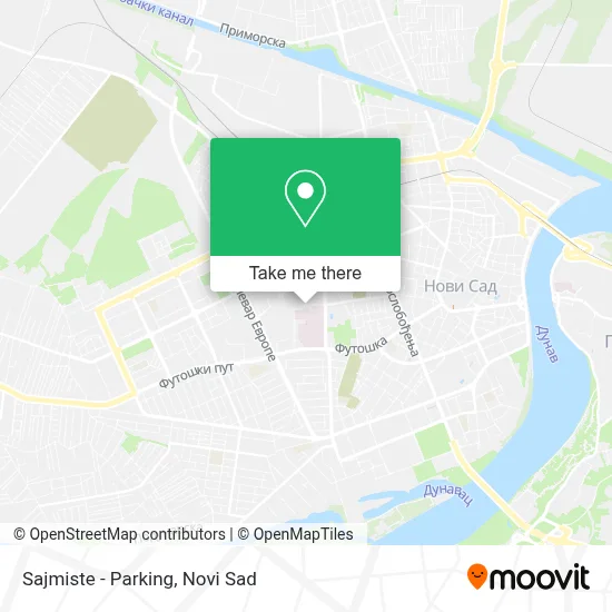Sajmiste - Parking map