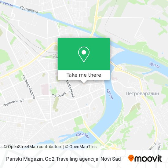 Pariski Magazin, Go2 Travelling agencija map