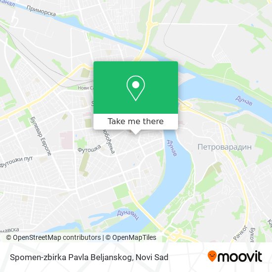 Spomen-zbirka Pavla Beljanskog map