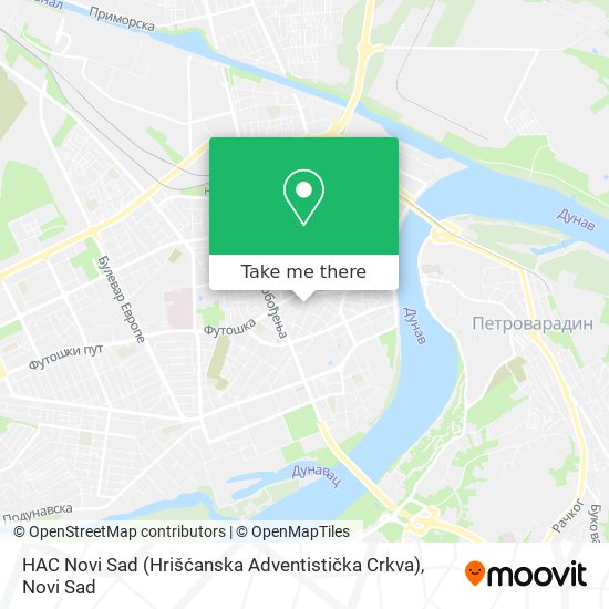 HAC Novi Sad (Hrišćanska Adventistička Crkva) map