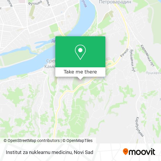 Institut za nuklearnu medicinu map