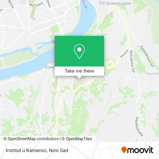 Institut u Kamenici map