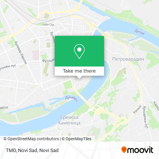 TMD, Novi Sad map