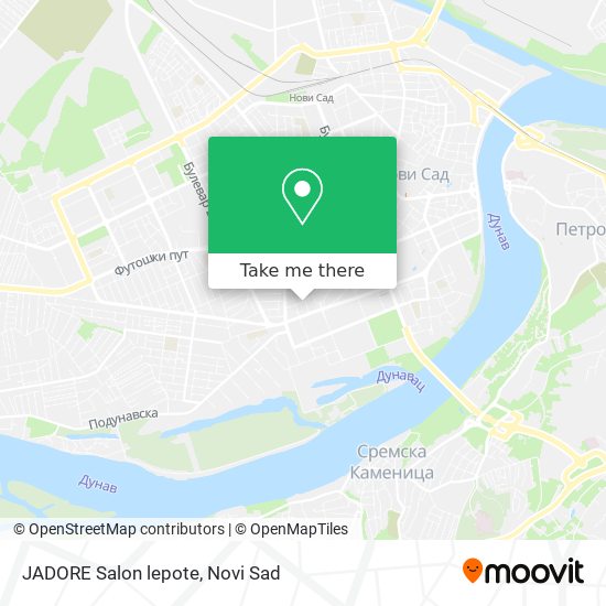 JADORE Salon lepote map