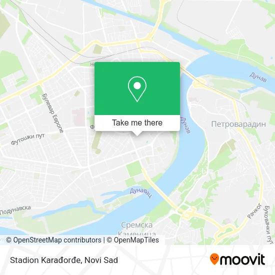 Stadion Karađorđe map