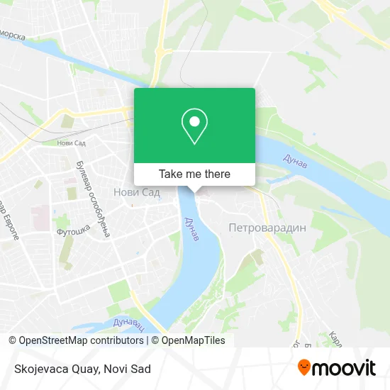 Skojevaca Quay map