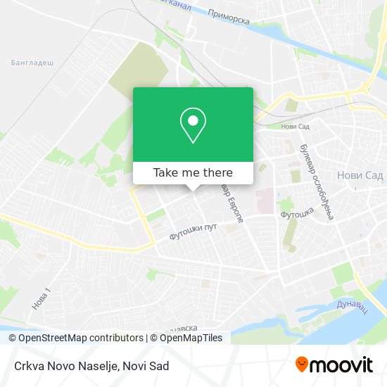 Crkva Novo Naselje map