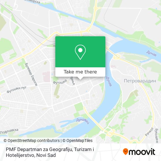 PMF Departman za Geografiju, Turizam i Hotelijerstvo map