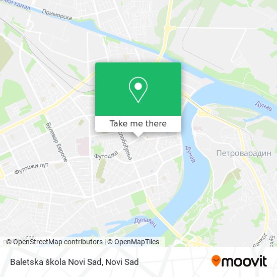 Baletska škola Novi Sad map