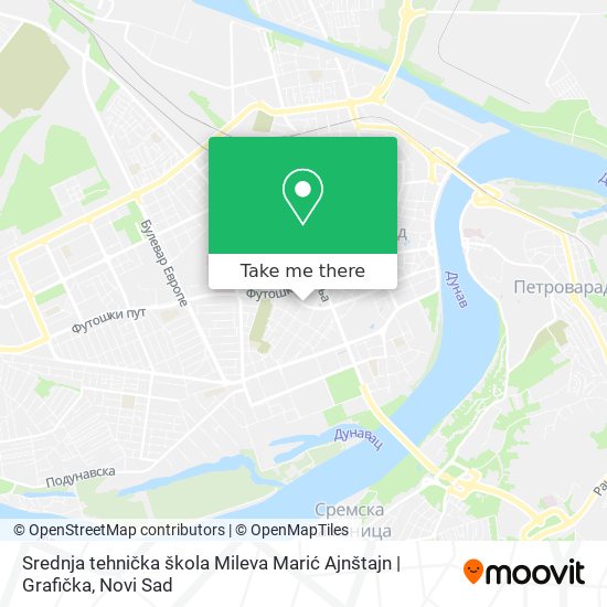 Srednja tehnička škola Mileva Marić Ajnštajn | Grafička map