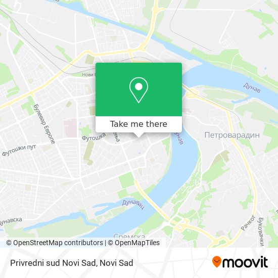 Privredni sud Novi Sad map