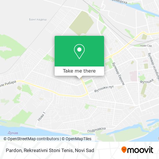 Pardon, Rekreativni Stoni Tenis map