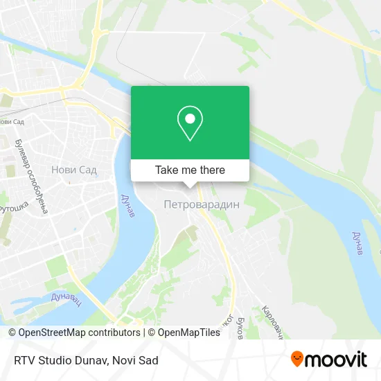 RTV Studio Dunav map