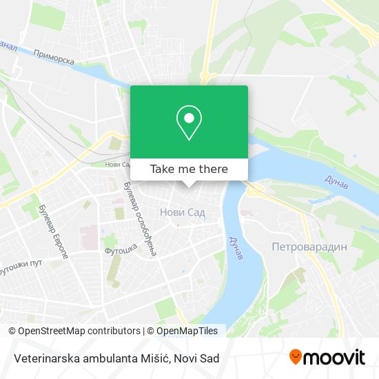 Veterinarska ambulanta Mišić map