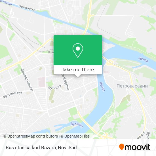 Bus stanica kod Bazara map