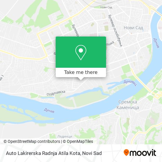 Auto Lakirerska Radnja Atila Kota map