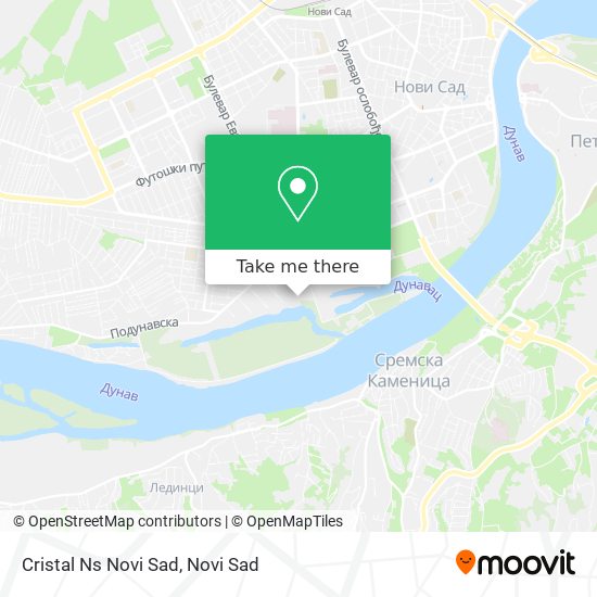 Cristal Ns Novi Sad map