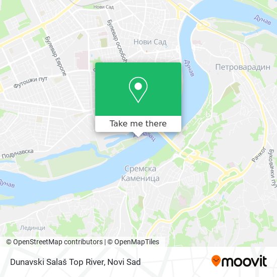 Dunavski Salaš Top River map