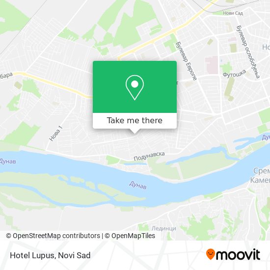 Hotel Lupus map